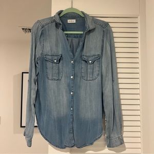 denim button up shirt